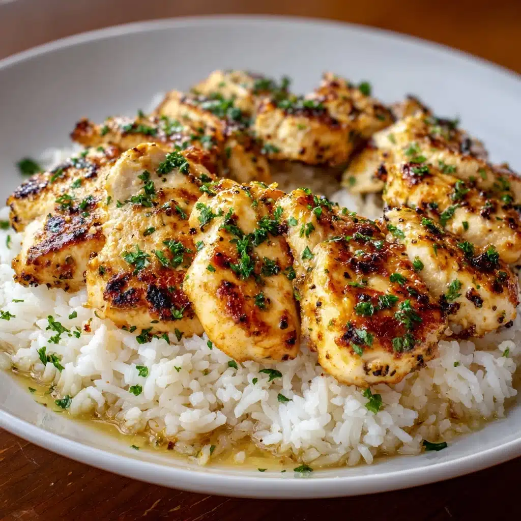 Chicken Scampi with Garlic Parmesan Rice Recipe - Recipe Image