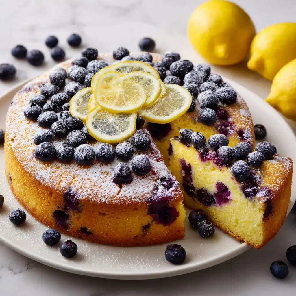 Easy Vegan Lemon Blueberry Cake Recipe
