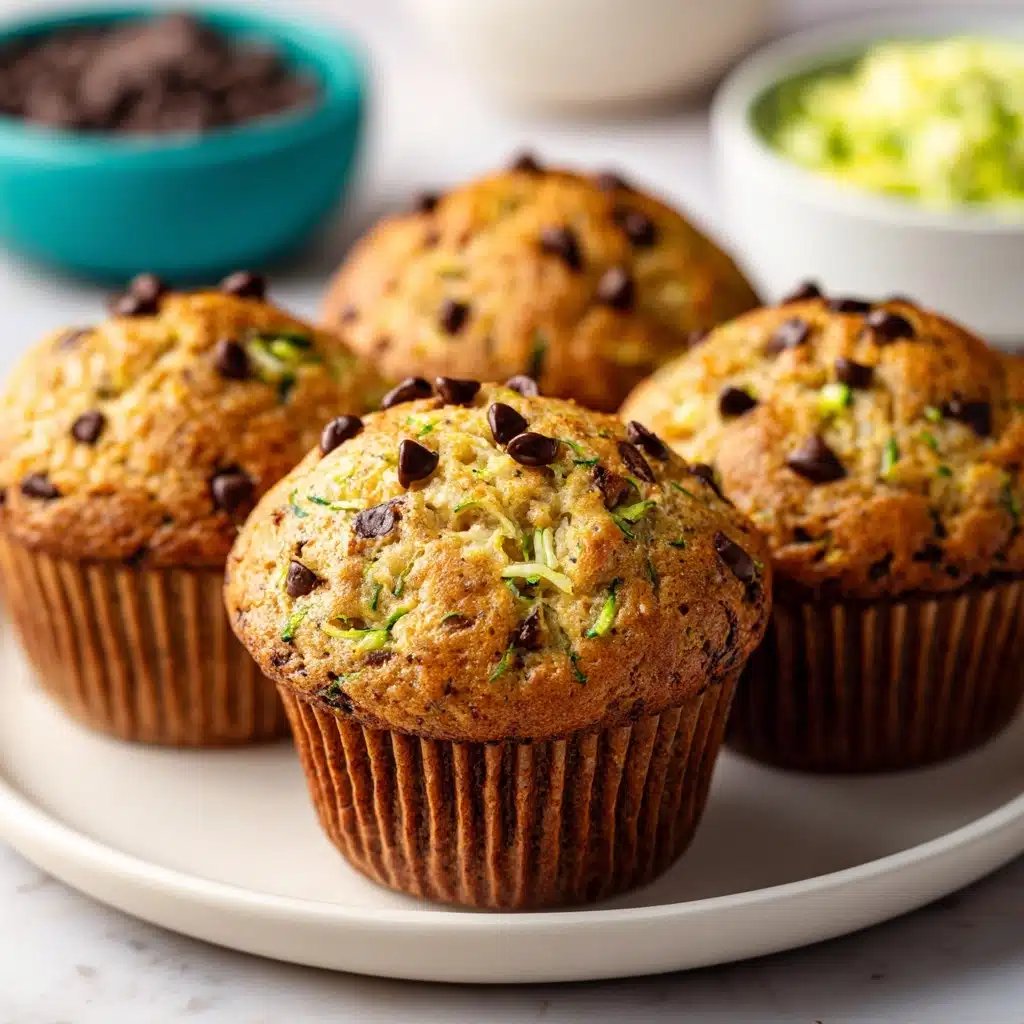 Chocolate Chip Zucchini Muffins Recipe - Recipe Image