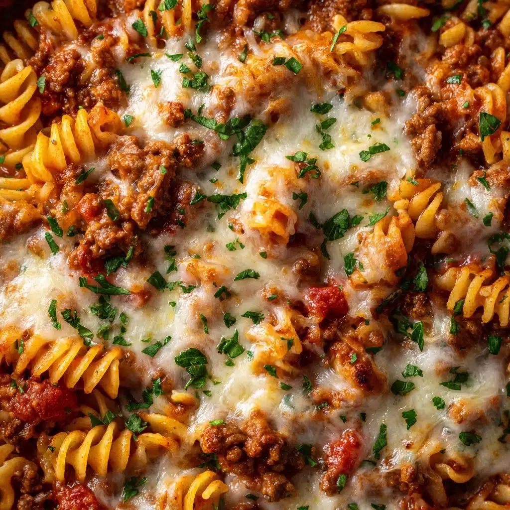 Cheesy Beef Pasta Recipe - Recipe Image