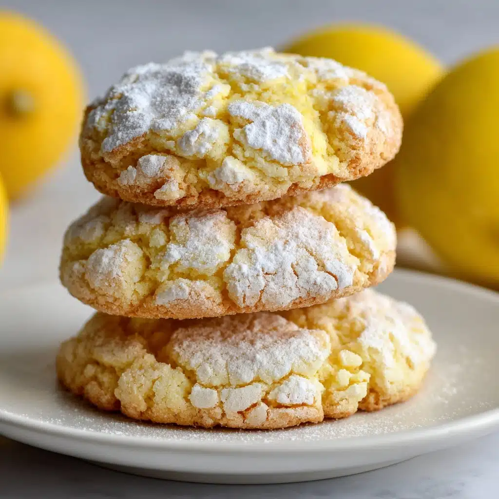 Lemon Gooey Butter Cookies Recipe - Recipe Image