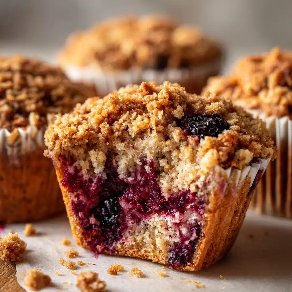 Blackberry Muffins with Oatmeal Streusel Recipe