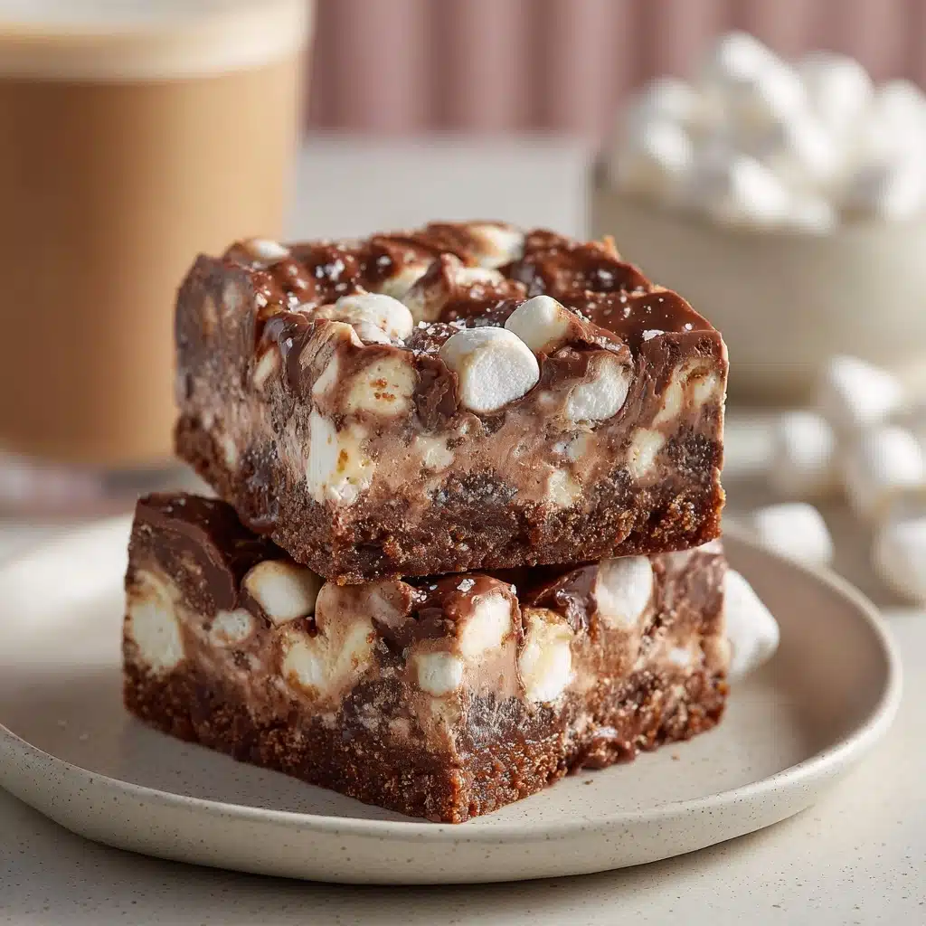 No-Bake Rocky Road Squares Recipe - Recipe Image