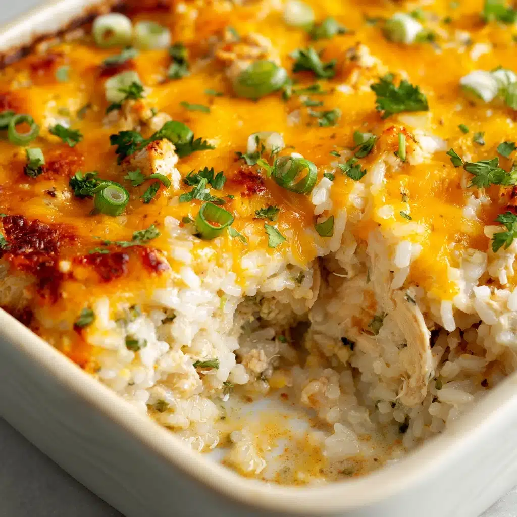Green Chile Chicken and Rice Casserole Recipe - Recipe Image