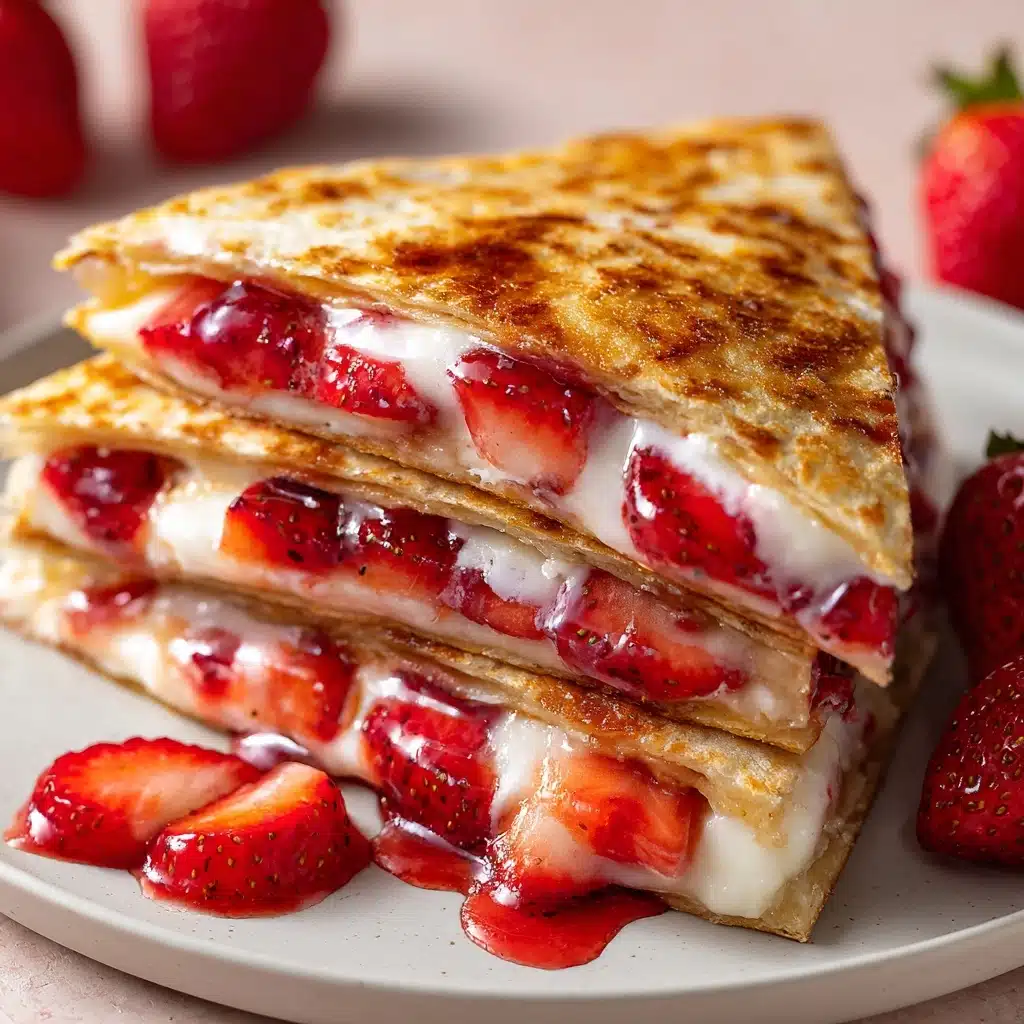 Decadent Strawberry Cheesecake Quesadillas Recipe