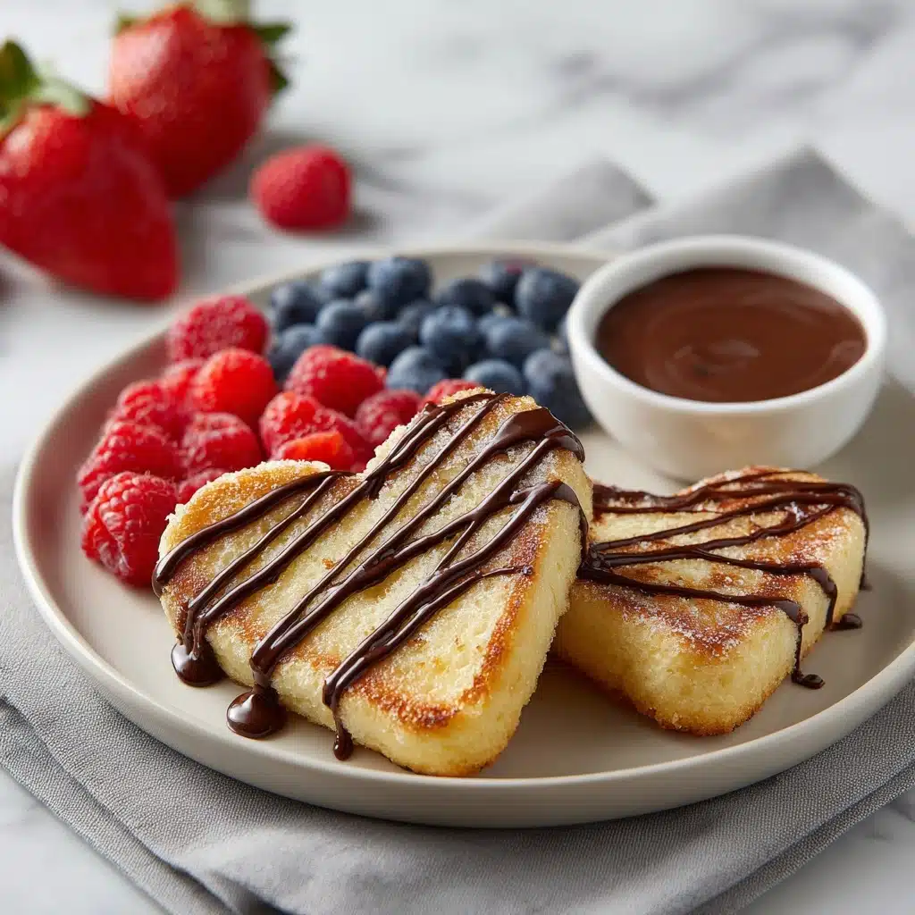 Cinnamon French Toast with Chocolate Yogurt Dip Recipe - Recipe Image