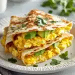 Egg & Avocado Breakfast Quesadilla Recipe