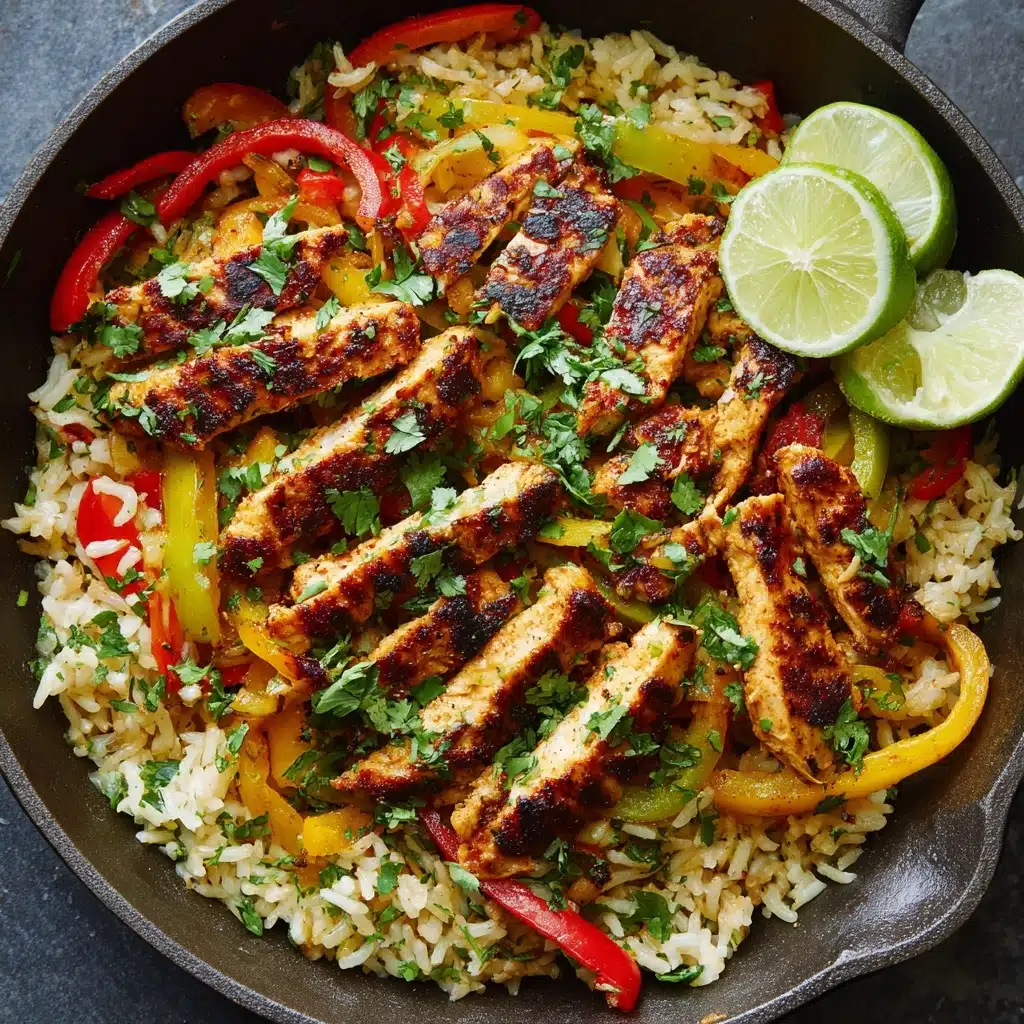 Chicken Fajita Rice Bowl (One Pan) Recipe - Recipe Image