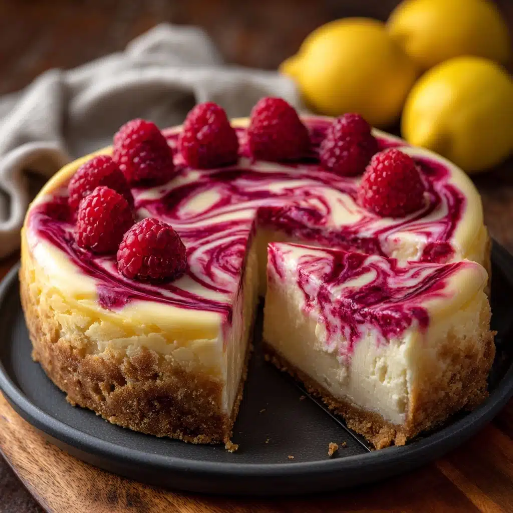 Lemon Raspberry Cheesecake Recipe - Recipe Image