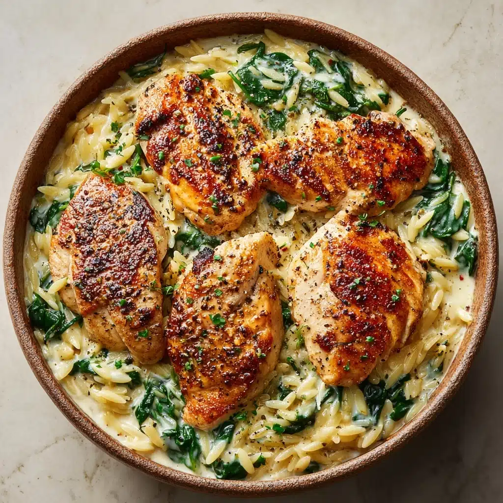 Boursin Orzo with Chicken Recipe - Recipe Image
