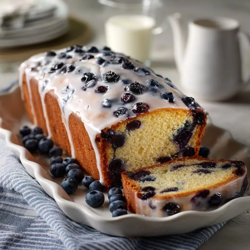 Blueberry Bread with Lemon Glaze Recipe - Recipe Image