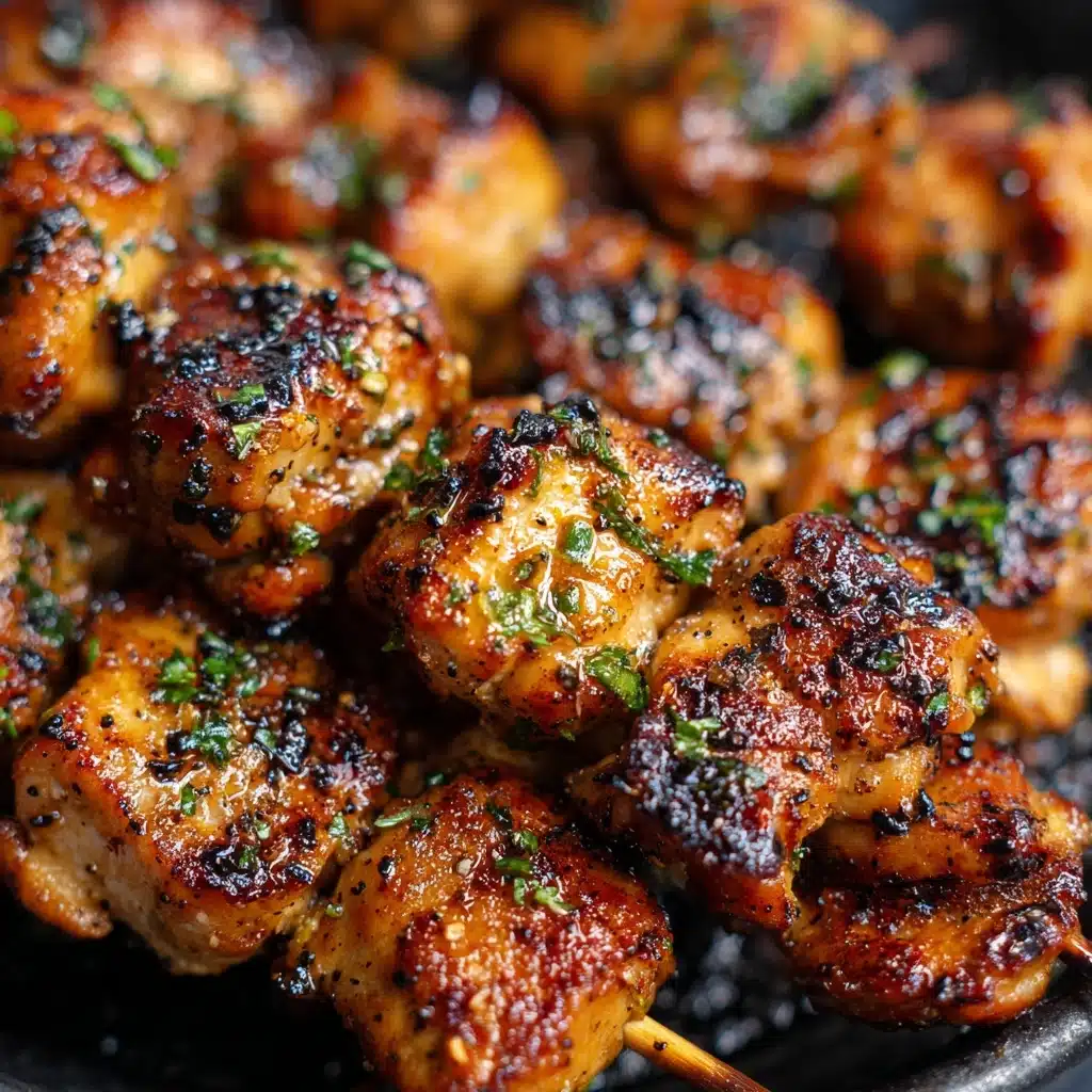 Air Fryer Garlic Parmesan Chicken Skewers Recipe