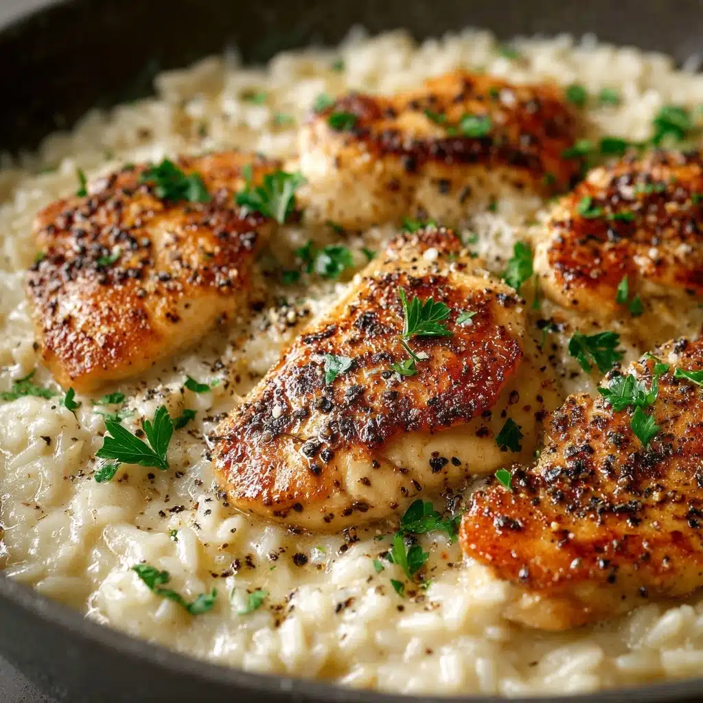 Chicken with Garlic Parmesan Rice Recipe - Recipe Image