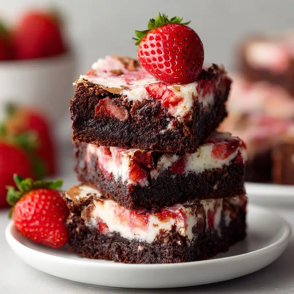 Strawberry Brownies Recipe - Recipe Image