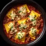 Crockpot Ravioli Lasagna Recipe