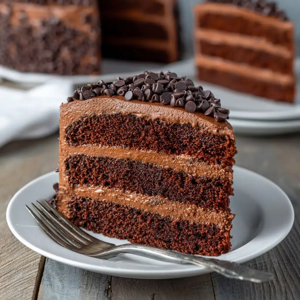 Triple Chocolate Cake Recipe - Recipe Image