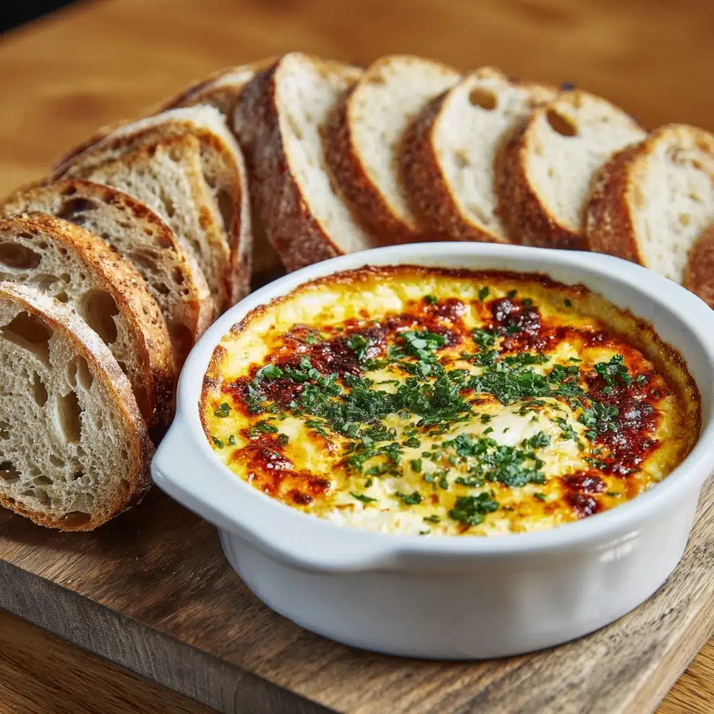 Baked Garlic Bread Dip Recipe - Recipe Image