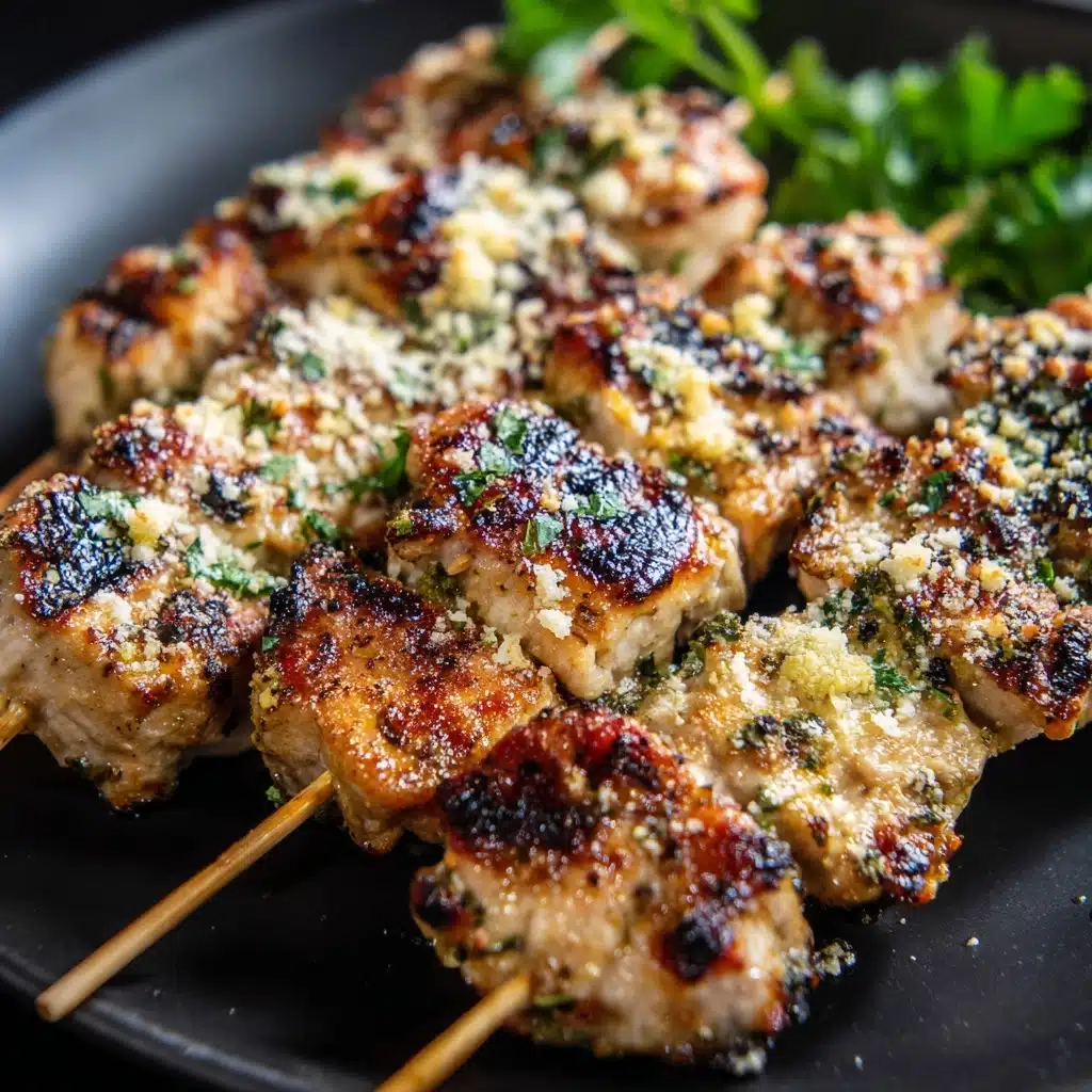 Garlic Parmesan Chicken Skewers Recipe