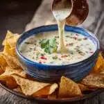 Mexican Restaurant Style White Cheese (Queso) Dip Recipe