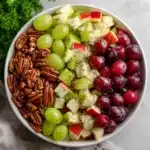 Apple Salad with Honeycrisp Apples, Celery, Grapes, Pecans, and Dried Cranberries Recipe