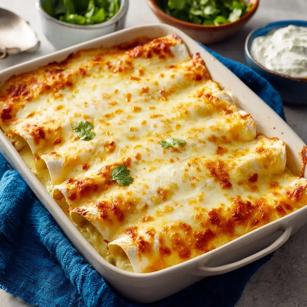 Creamy White Chicken Enchiladas Recipe