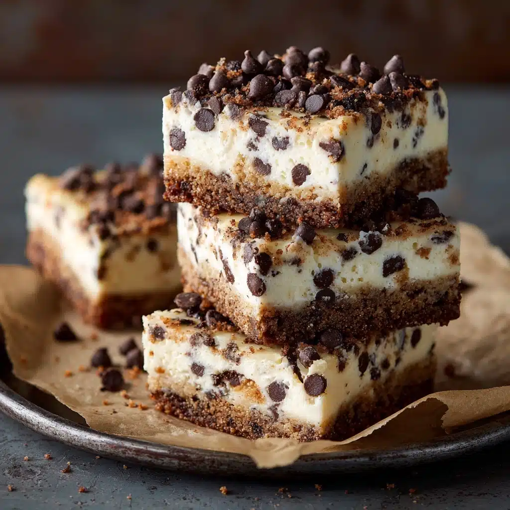 No-Bake Cookie Dough Cheesecake Bars Recipe