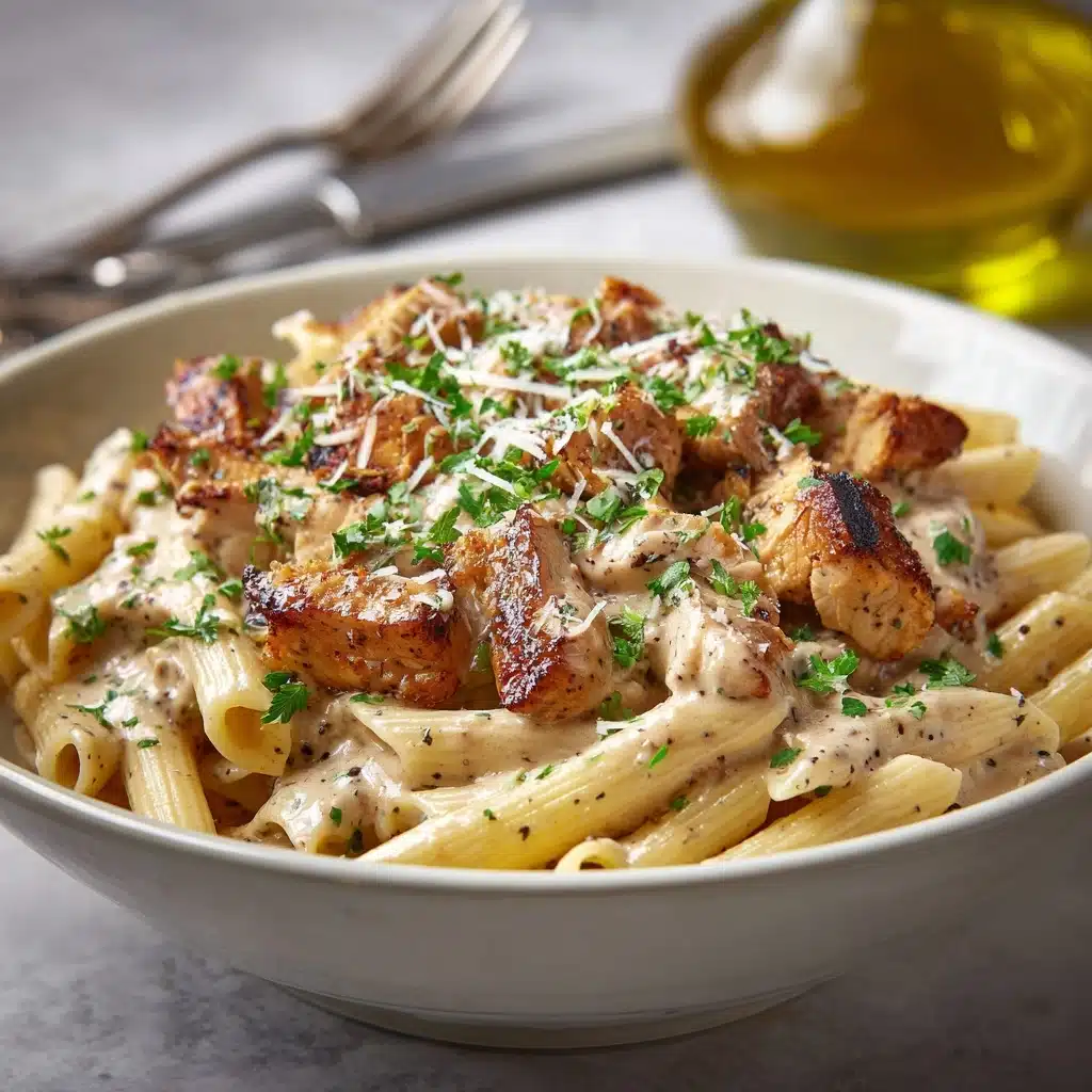 Creamy Garlic Chicken Pasta Recipe