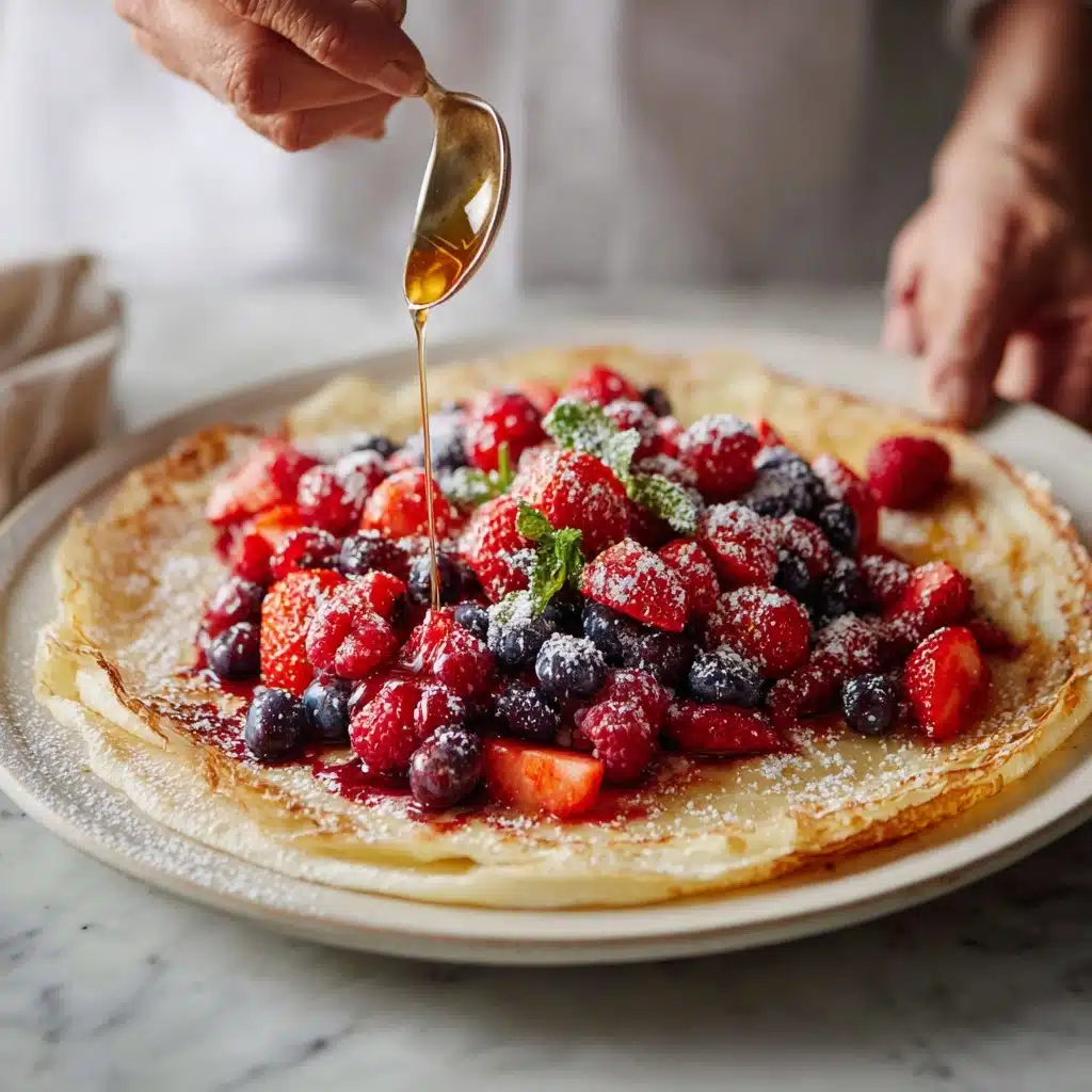 Berry-Topped Tapioca Crepes Recipe - Recipe Image