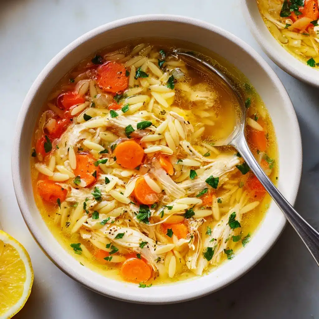 Lemon Chicken Orzo Soup Recipe - Recipe Image