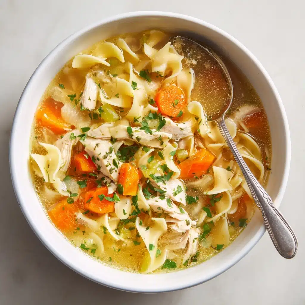 Easy Homestyle Chicken Noodle Soup Recipe - Recipe Image