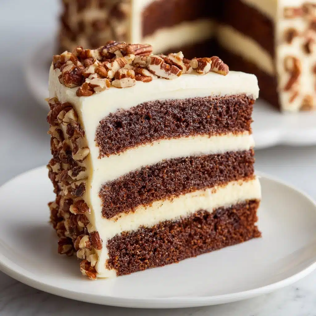 White German Chocolate Cake with a Cheesecake Center Recipe - Recipe Image