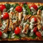 Tzatziki Chicken & Veggie Naan Pizza Recipe