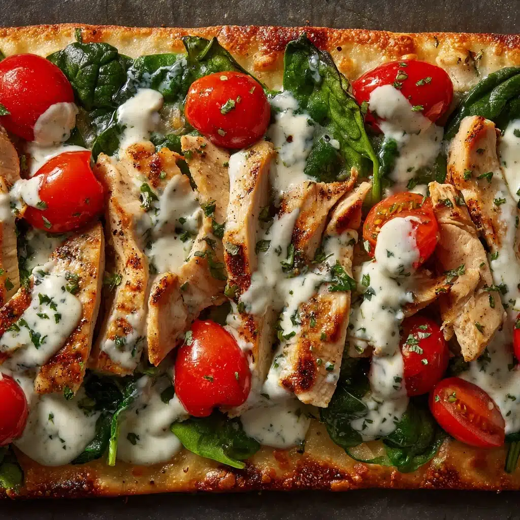 Tzatziki Chicken & Veggie Naan Pizza Recipe