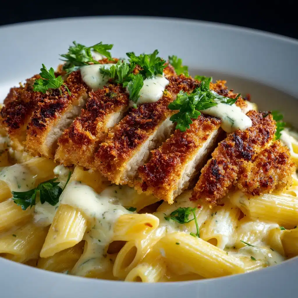 Crispy Chicken with Creamy Pasta Recipe
