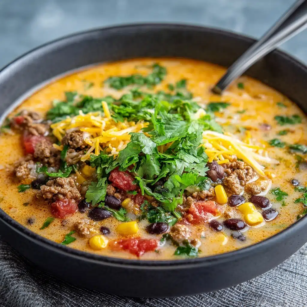 Easy Creamy Taco Soup Recipe - Recipe Image