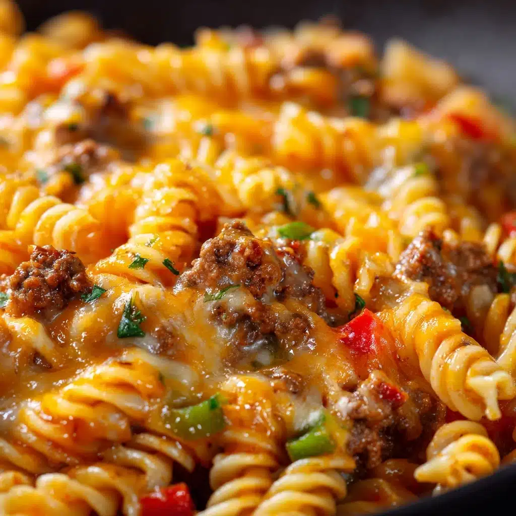 One-Pot Cheesy Taco Pasta Recipe - Recipe Image