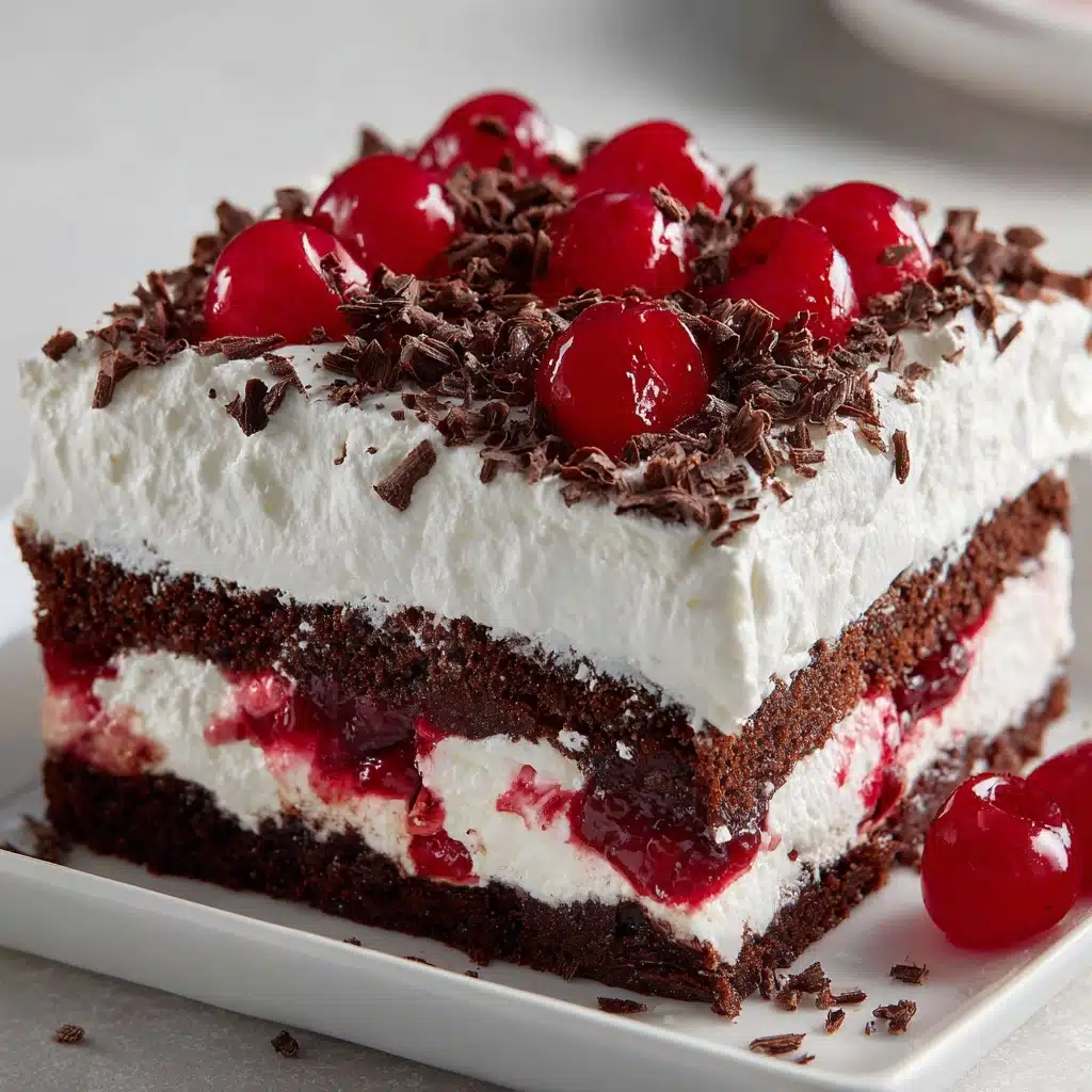 Black Forest Poke Cake Recipe - Recipe Image