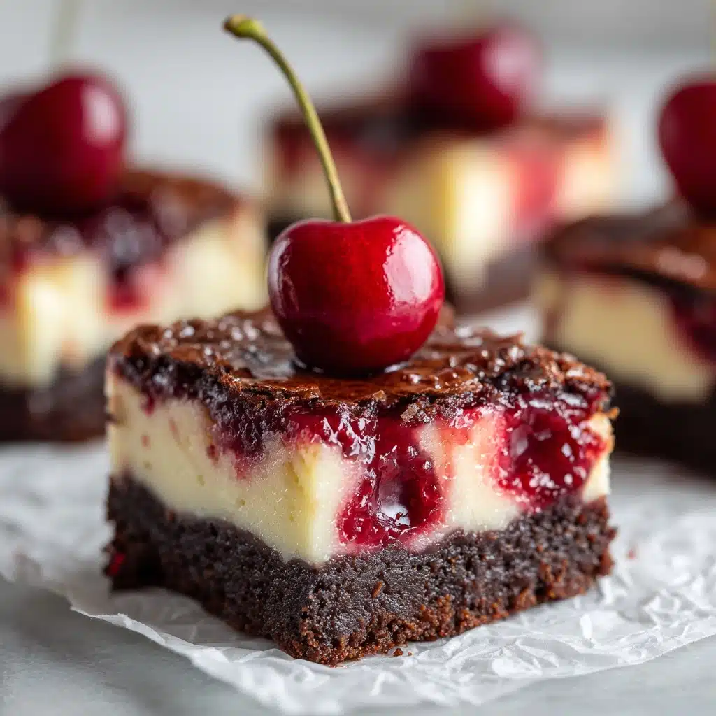 Cherry Cheesecake Brownies Recipe - Recipe Image