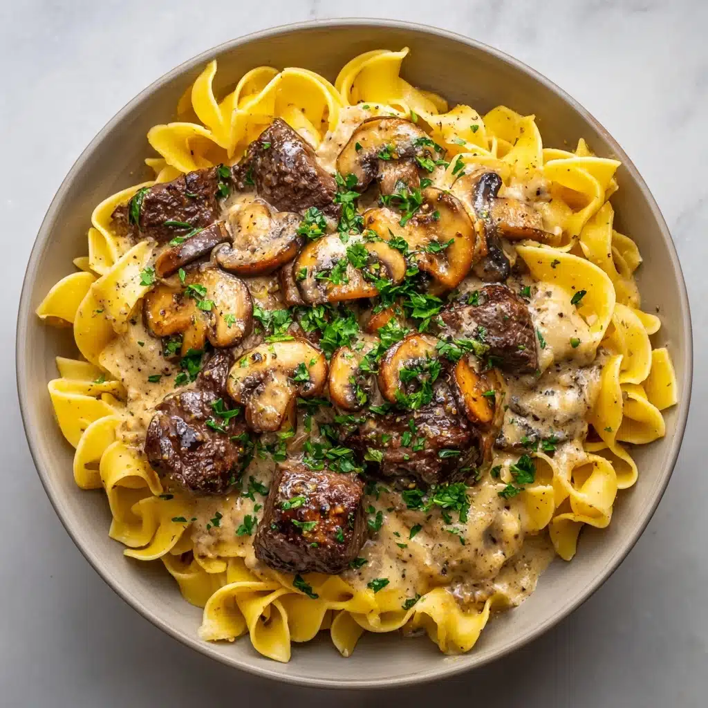 Beef Stroganoff with Egg Noodles Recipe - Recipe Image