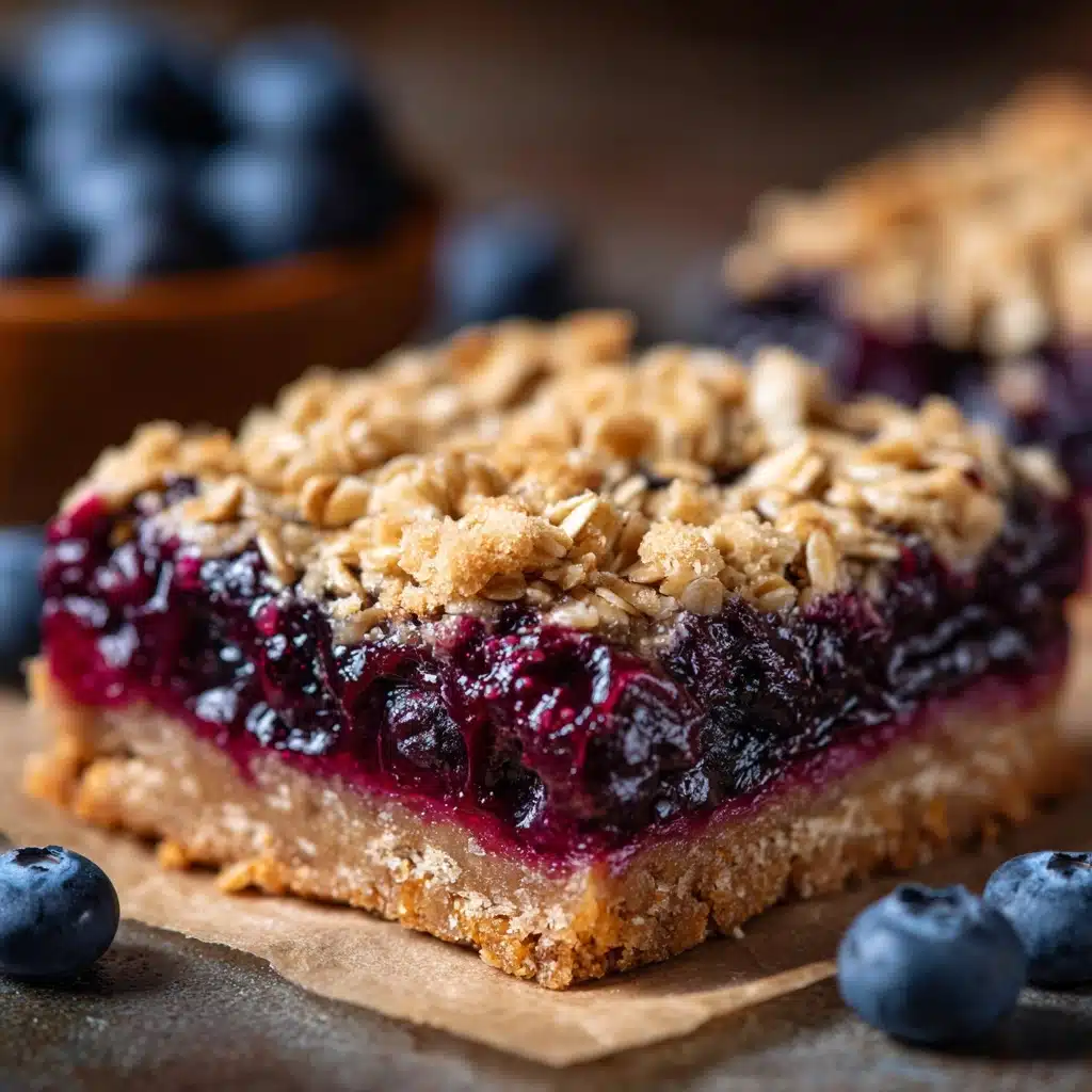 Blueberry Oatmeal Breakfast Bars Recipe - Recipe Image