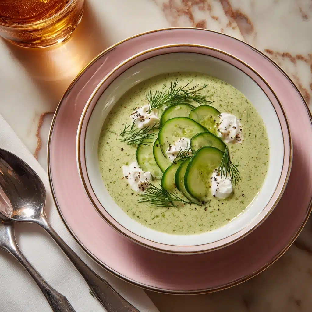 Cold Cucumber Soup with Yogurt and Dill Recipe - Recipe Image