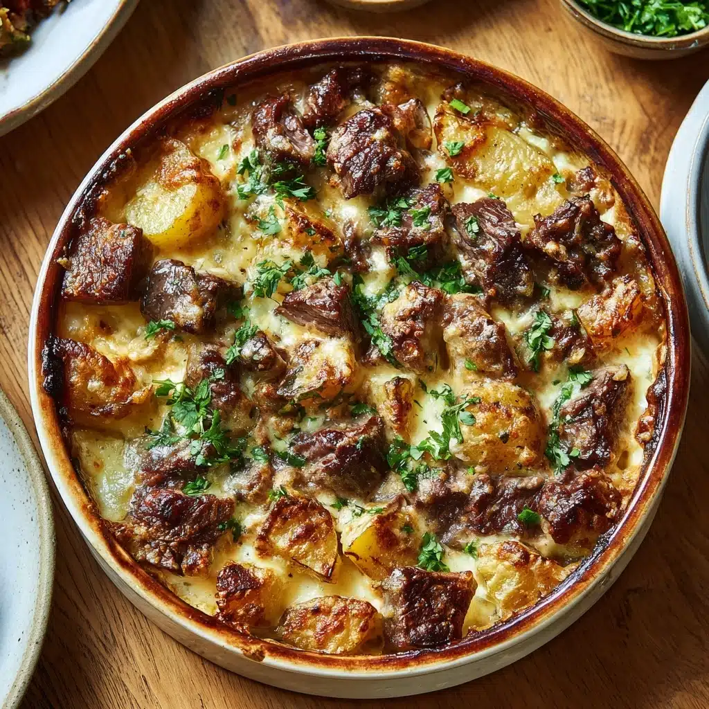 Cowboy Steak and Potato Casserole Recipe