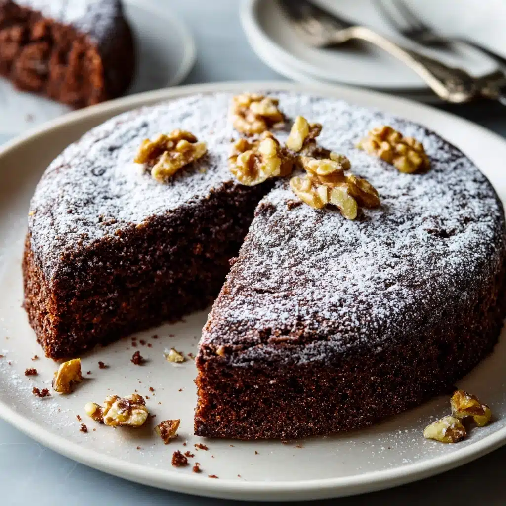 Moist Chocolate Walnut Cake Recipe