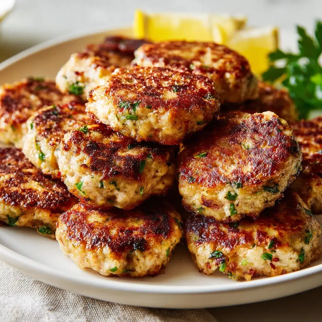 Mediterranean Chicken Patties Recipe - Recipe Image