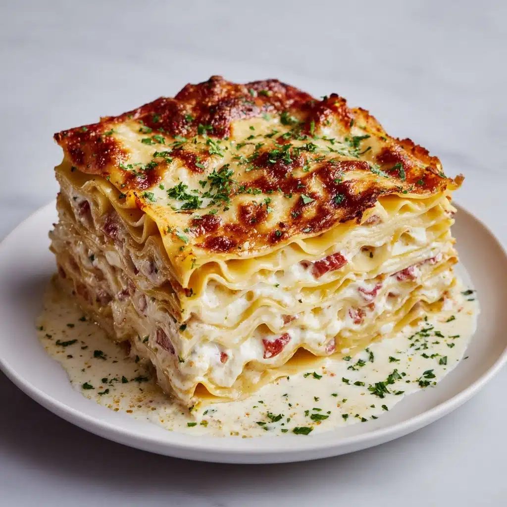 Garlic Butter Shrimp Scampi Lasagna Recipe - Recipe Image