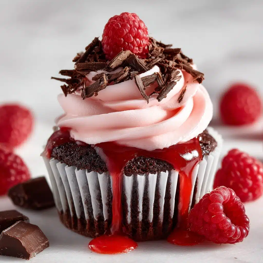 Raspberry Chocolate Lava Cupcakes Recipe
