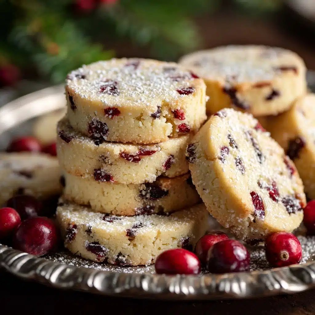 Cranberry Shortbread Cookies Recipe - Recipe Image