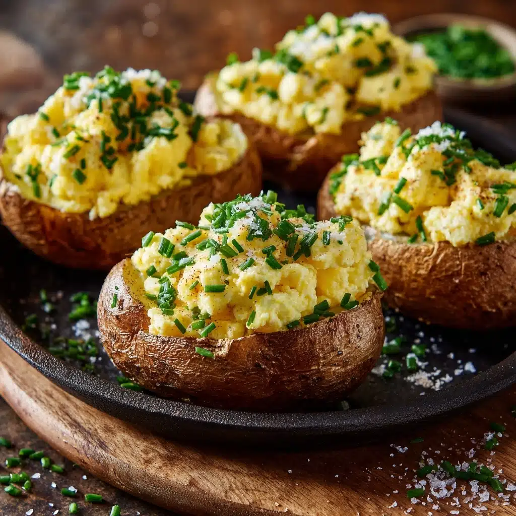 Scrambled Eggs with Grated Potato and Chives Recipe