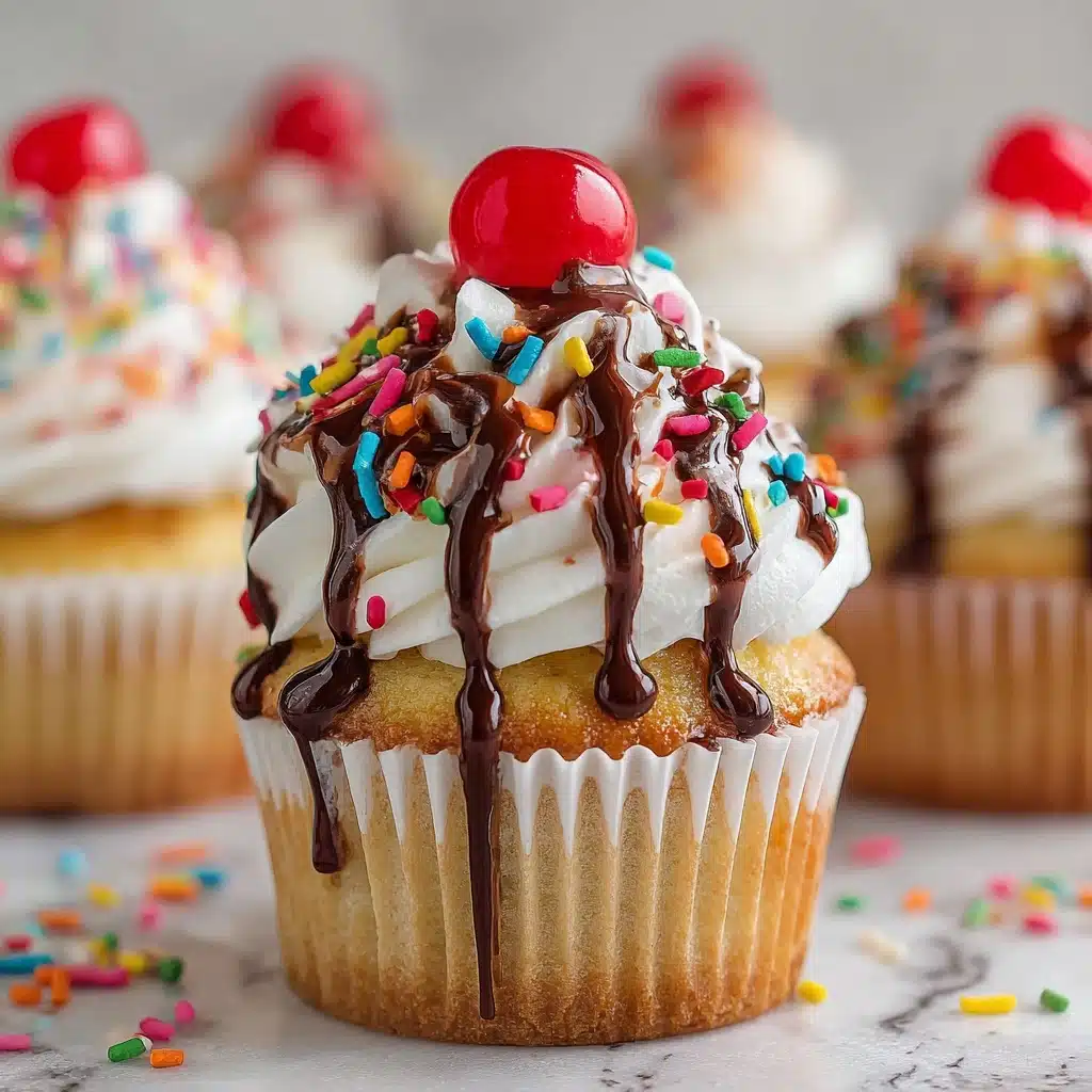 Ice Cream Sundae Cupcakes Recipe - Recipe Image