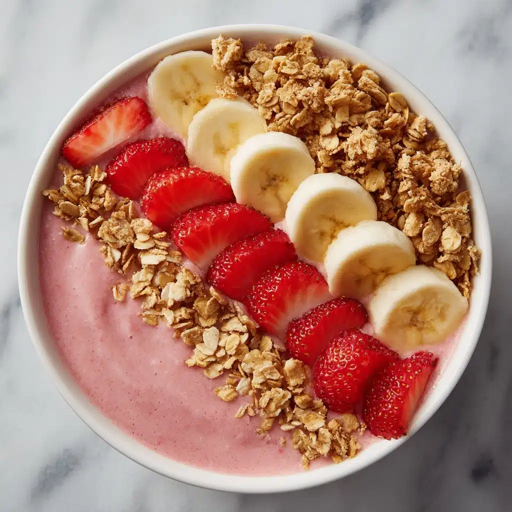 Strawberry Banana Smoothie Bowl Recipe - Recipe Image